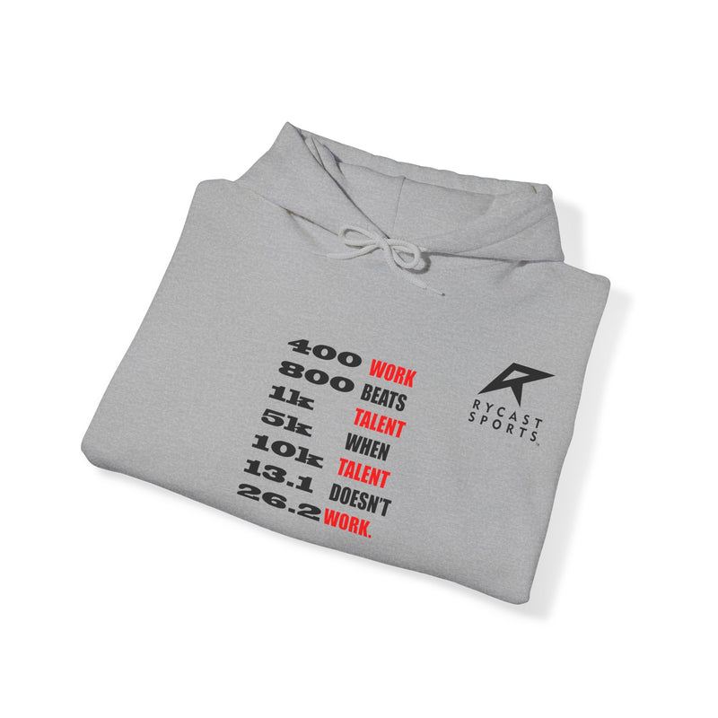 Load image into Gallery viewer, Work Beats Talent When Talent Doesn&#39;t Work - Hooded Sweatshirt
