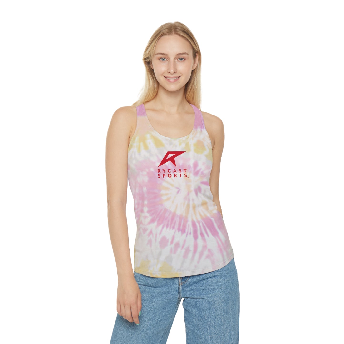 RYCAST SPORTS Tie Dye Racerback Tank Top