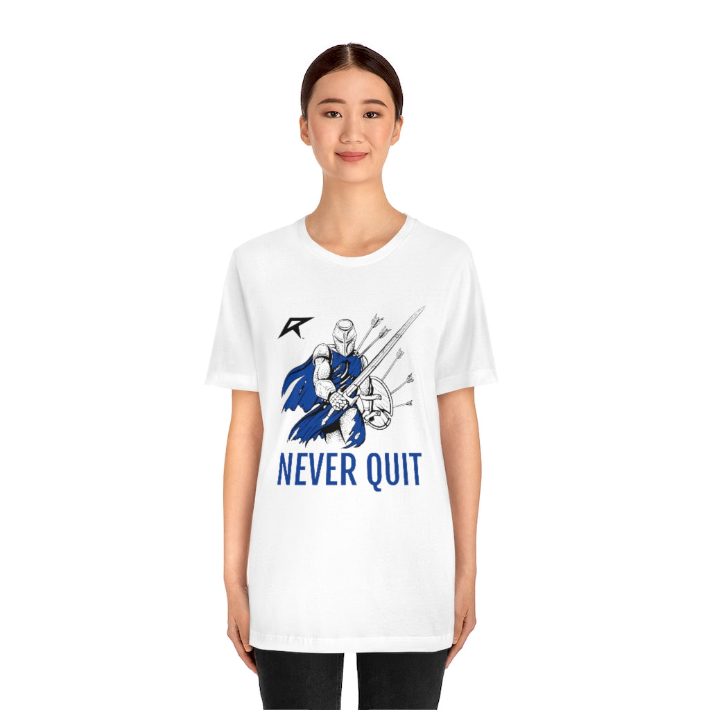 Never Quit - Knight Design - Unisex Jersey Short Sleeve Tee