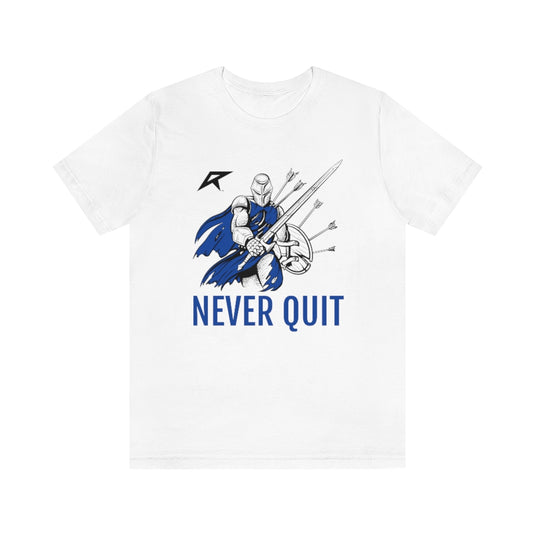 Never Quit - Knight Design - Unisex Jersey Short Sleeve Tee