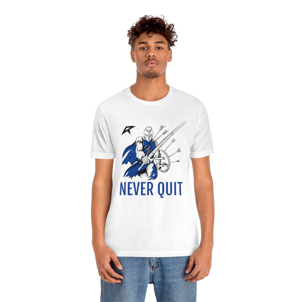 Never Quit - Knight Design - Unisex Jersey Short Sleeve Tee