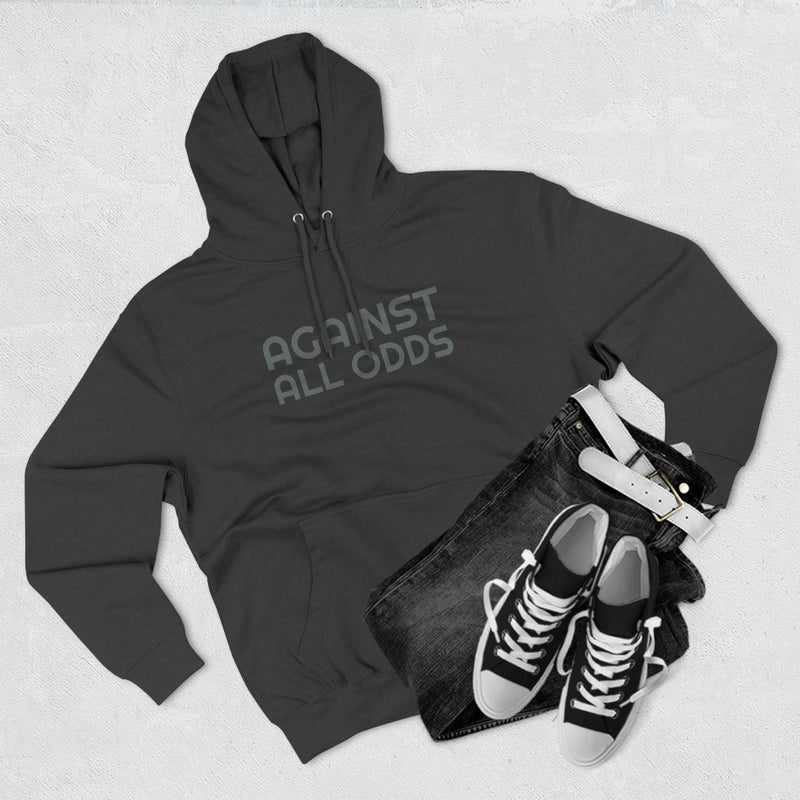 Load image into Gallery viewer, &quot;AGAINST ALL ODDS&quot; Stealth Fleece Hoodie
