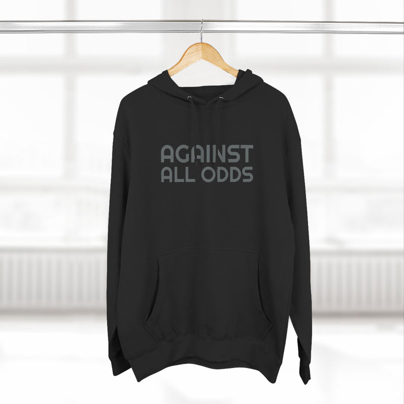 Load image into Gallery viewer, &quot;AGAINST ALL ODDS&quot; Stealth Fleece Hoodie
