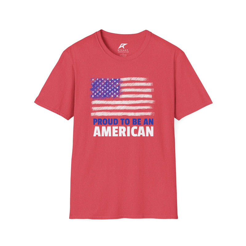 Load image into Gallery viewer, Proud to Be an American - Unisex Softstyle T-Shirt
