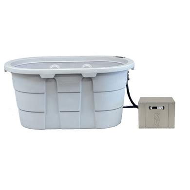 100 Gallon Rigid Plastic Tub with 3/4 HP Chiller, No Ice Needed