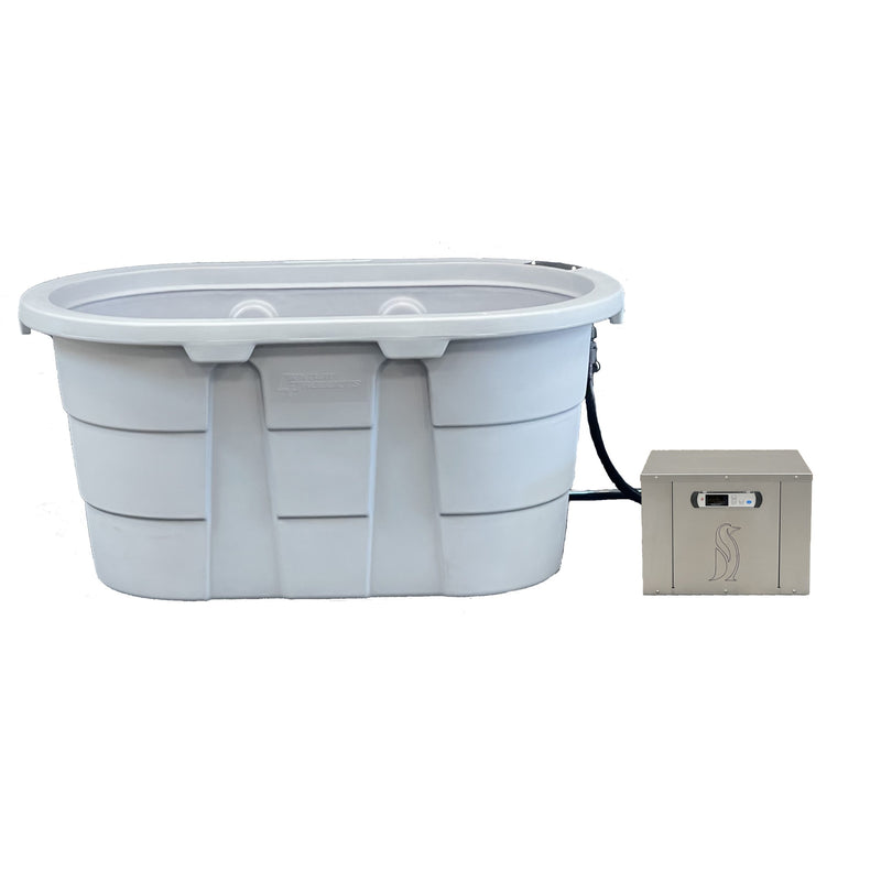 Load image into Gallery viewer, 100 Gallon Rigid Plastic Tub with 3/4 HP Chiller, No Ice Needed
