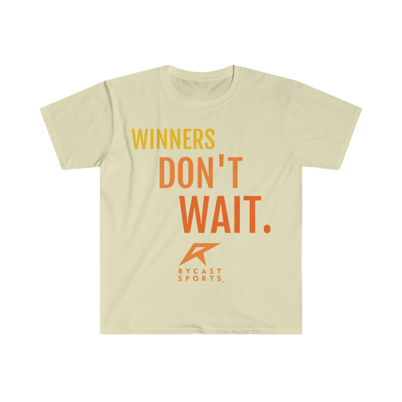 Load image into Gallery viewer, Winners Don&#39;t Wait - Unisex Softstyle T-Shirt
