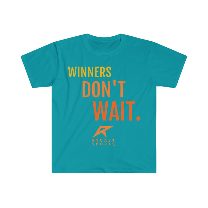 Load image into Gallery viewer, Winners Don&#39;t Wait - Unisex Softstyle T-Shirt

