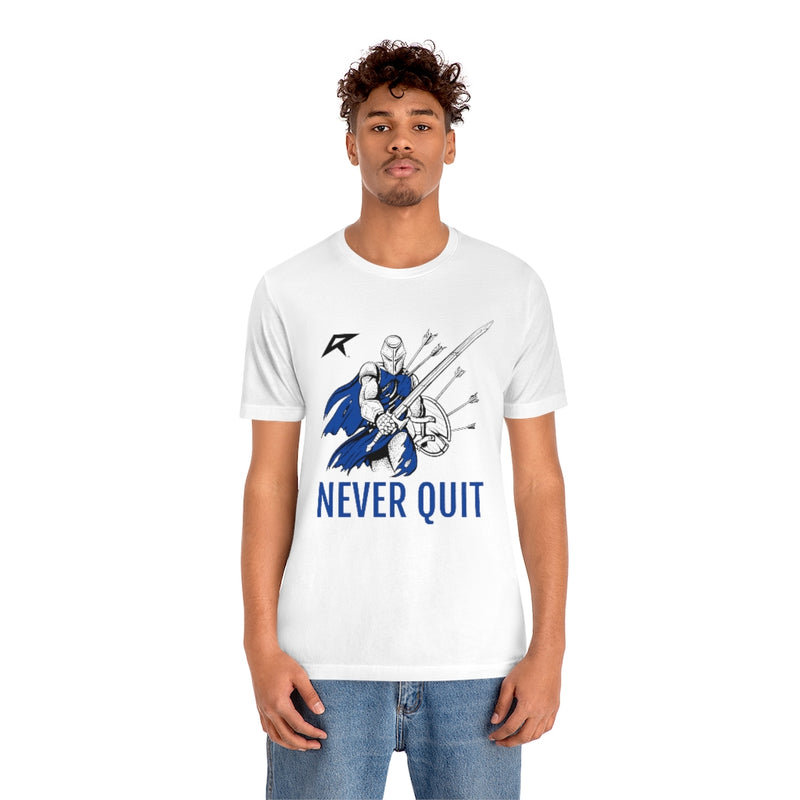 Load image into Gallery viewer, Never Quit - Knight Design - Unisex Jersey Short Sleeve Tee
